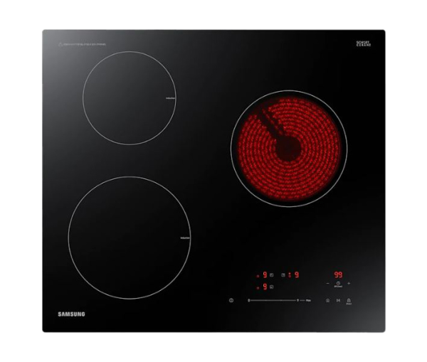 삼성 3구 인덕션 전기레인지 하이브리드(3구/블랙)